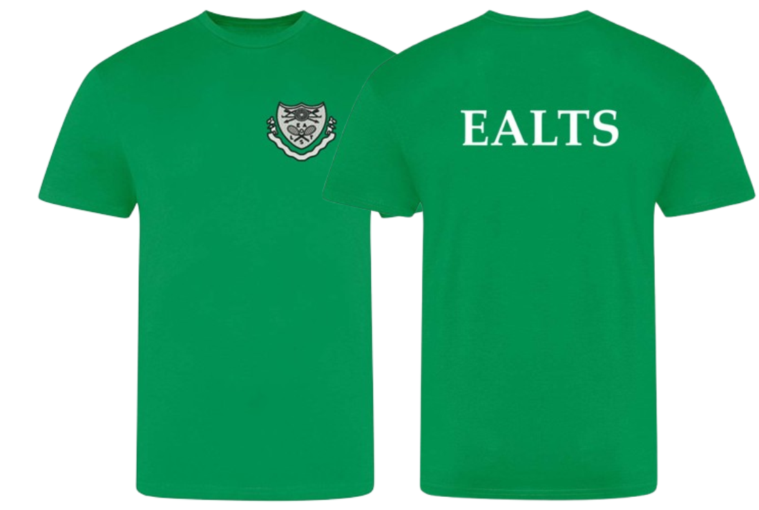 Performance T Shirt with logo printed to front and printed to back.